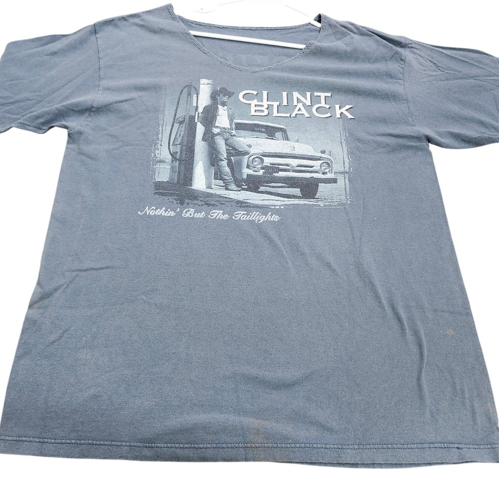 Vintage 1998 Clint Black North American Tour T-Shirt Blue XL Nothin Taillights